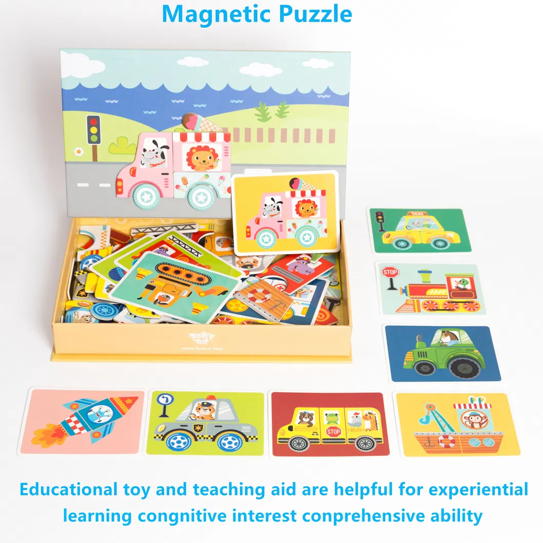 Early Educational 3D Magnetic Puzzle Toys Sticker Dress up Game for Kids