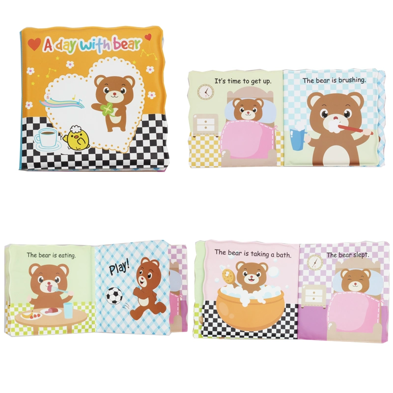 Eco Friendly Learning Baby Cloth Book Educational Waterproof Baby Bath Book