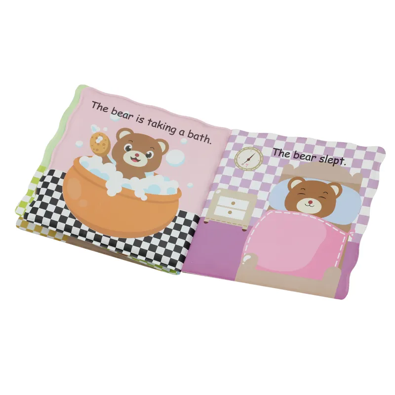 Eco Friendly Learning Baby Cloth Book Educational Waterproof Baby Bath Book