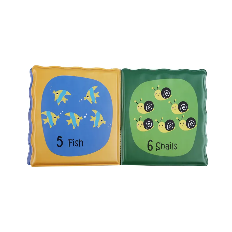 Educational Books Early Learning Children Plush Custom Design OEM Bath Book