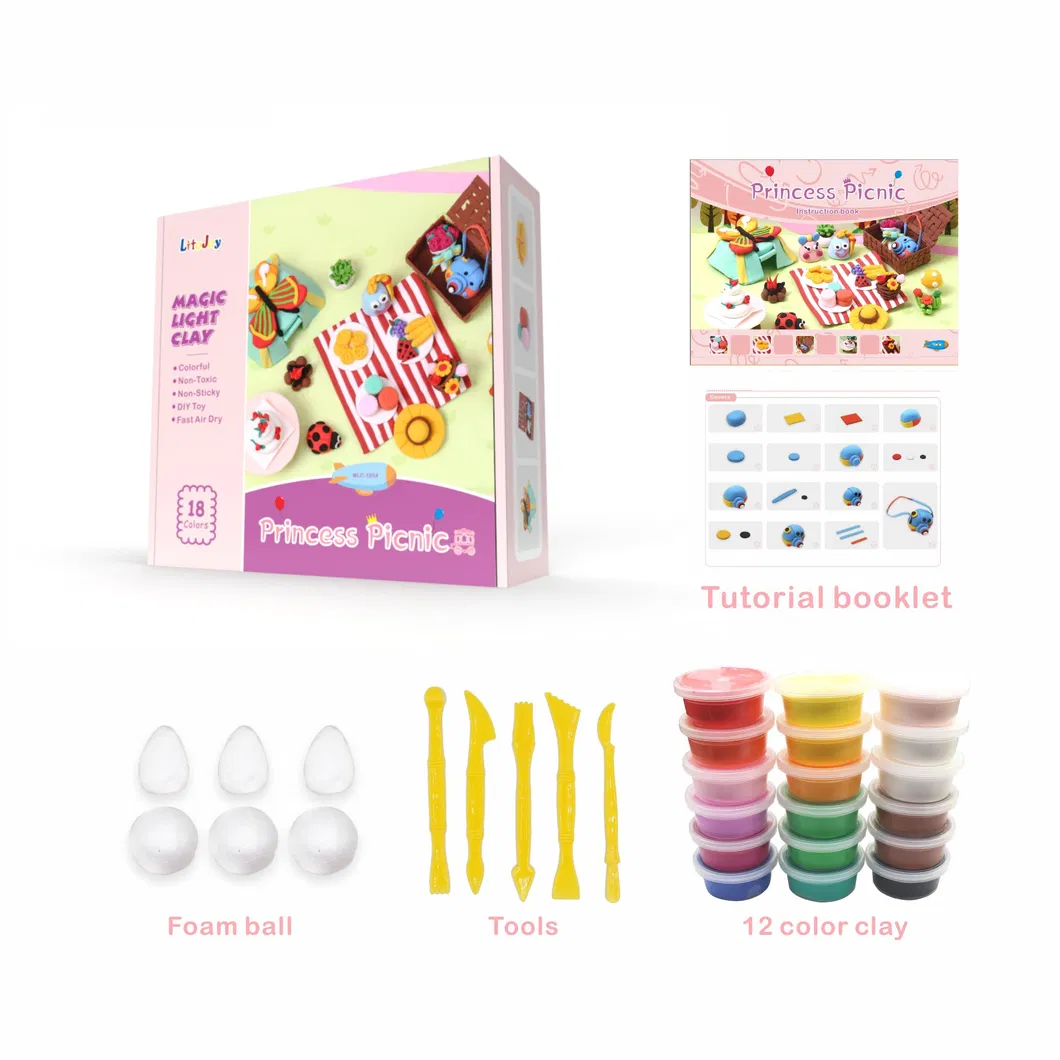 Elastic Bouncing Air Hardening Jumping Clay for Art Clay