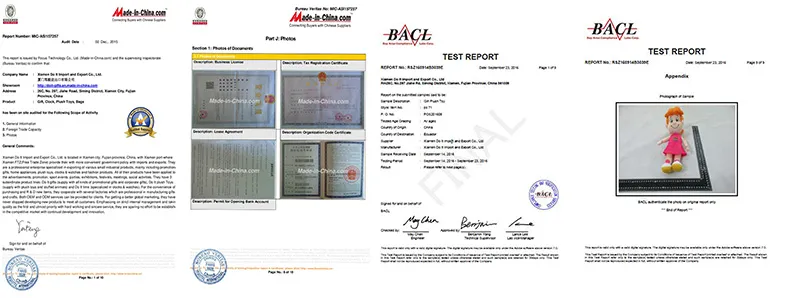 En71 Custom Made Cartoon Girls Baby Stuffed Toy Plush Rag Doll