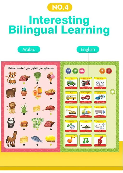 English and Arabic Learning Book with Smart Y-Pen