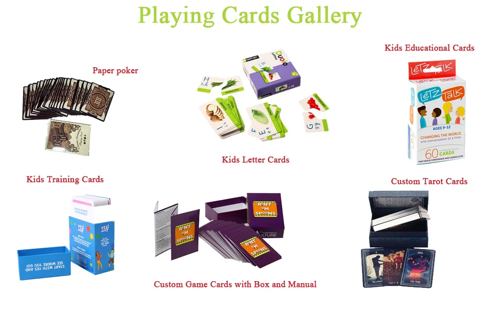 Factory Cheap Price Custom Printing Paper Teaching Educational Learning Cards for Kids Students