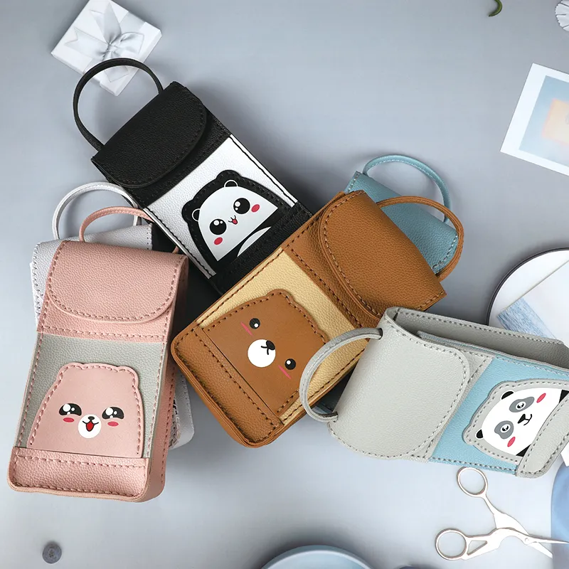 Factory Direct DIY Sewing Leather Craft Kit Bag with All Accessories PU Mobile Phone Mini Bags for Kids Boys Girls Adults