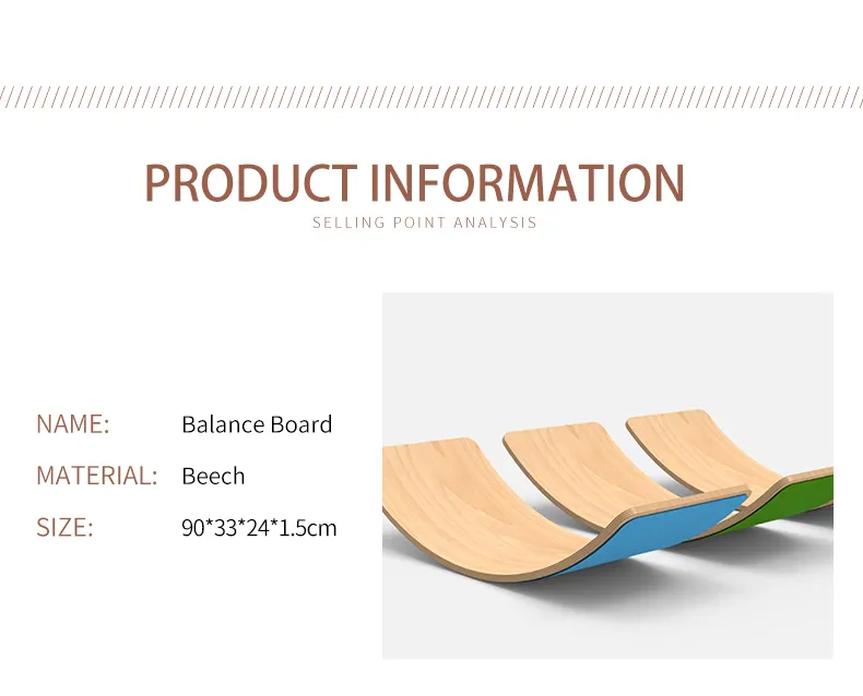Factory Wholesale High Quality Birch Wood Kids Science Educational Toy Wooden Balance Board
