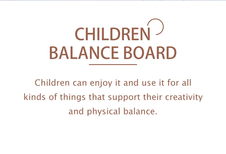 Factory Wholesale High Quality Birch Wood Kids Science Educational Toy Wooden Balance Board