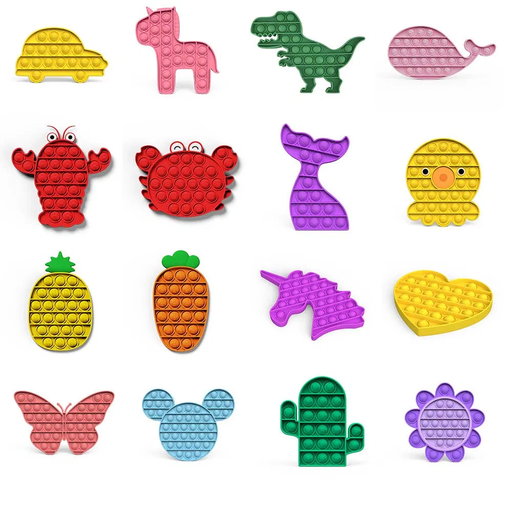 Fidget Toys Anti Stress Push Pop It Bubble Sensory Rainbow Fidget Toyrestore Emotions Stress Reliever Toy for Ocd Anxiety