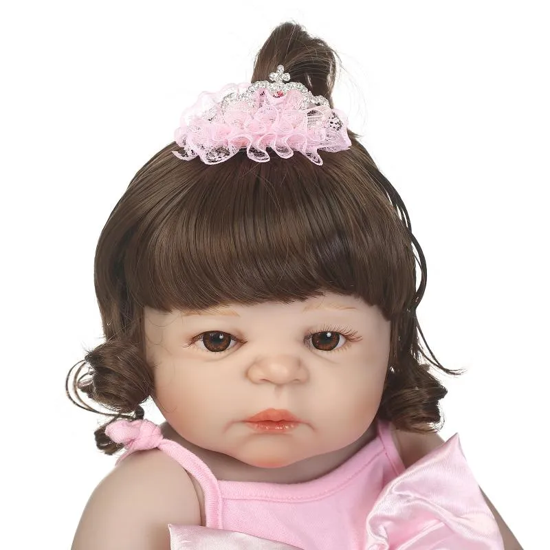 Full Body Solid Kid Bebe Reborn Doll New Born Baby Doll for Sale