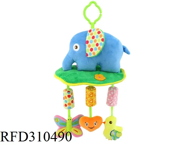 Funny Soft Plush Colorful Baby Hanging Rattle