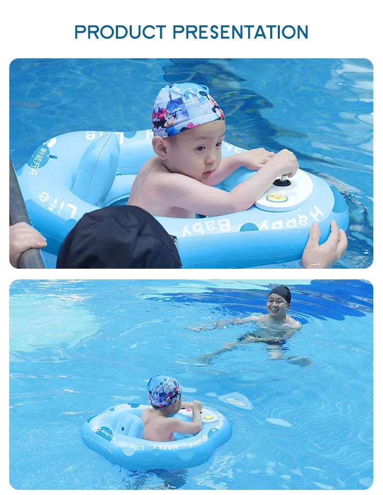 Fzblue Ready to Ship Thickened Inflatable Swimming Tube Toys for Kids with Remote Control for Baby Birthday Gift