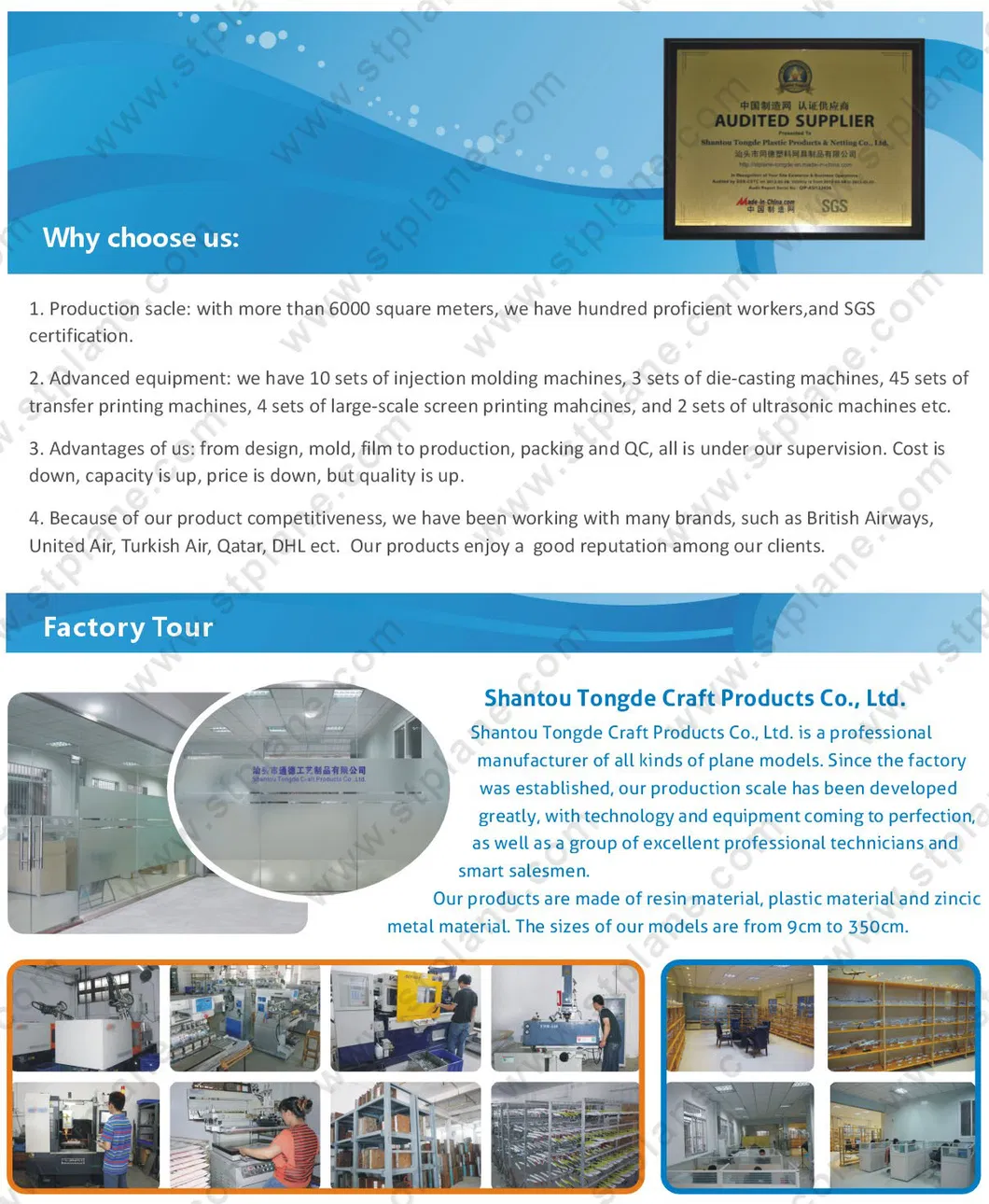 Golden Atr72-500 34cm 1/80 High Quality Products Model