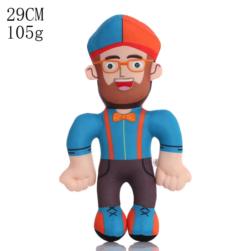 High Quality Wholesale Stock of Blippi Plush Figurine Humanoid Plush Toy Doll