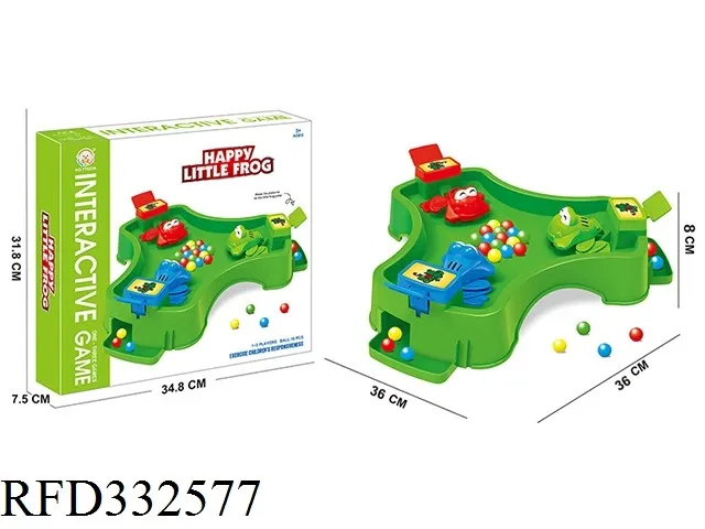 Hot Sale Cartoon Educational Interactive Table Game Press Jumping Frog Toy Hungry Frog Game