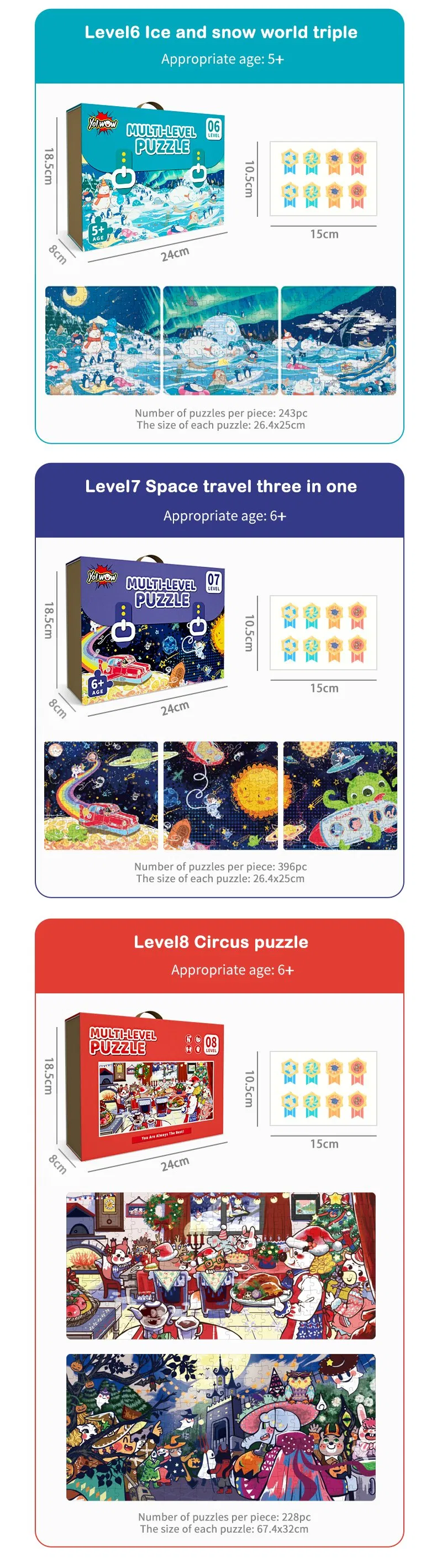 Hot Selling Puzzle DIY Kids Learning Montessori Toys for Baby