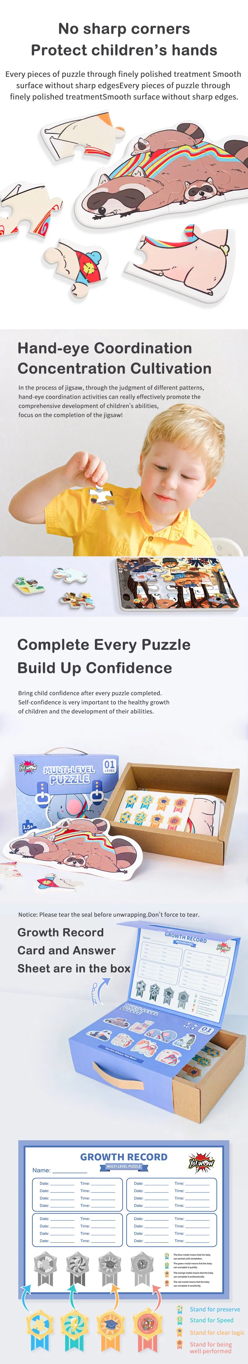 Hot Selling Puzzle DIY Kids Learning Montessori Toys for Baby