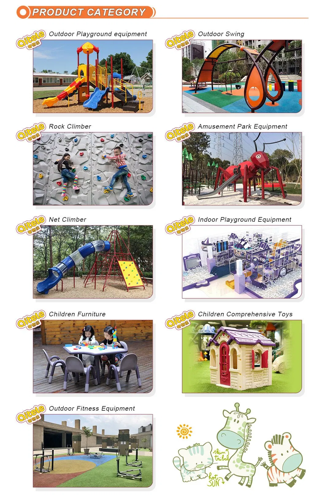 Indoor Babyslide Plastic Playsets with Swing (PT-041)