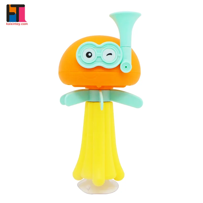 Jellyfish Toy Baby Bath Waterfall Toy Plastic Baby Bath Toy