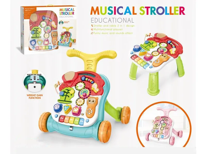Kids Educational Multifunctional Learning Walking Toy Baby Musical Walkers H11038128