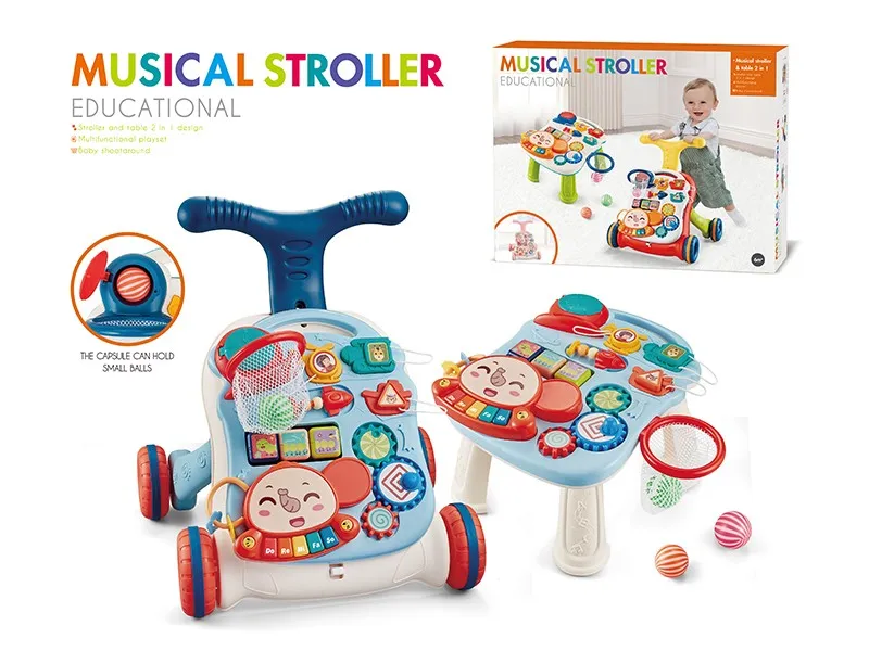 Kids Educational Multifunctional Learning Walking Toy Baby Musical Walkers H11038128