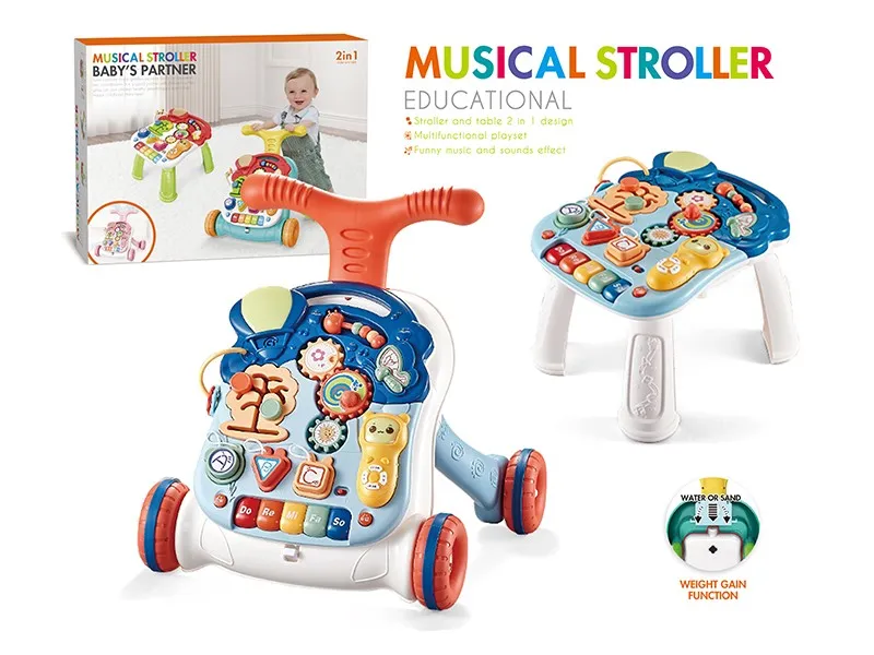 Kids Educational Multifunctional Learning Walking Toy Baby Musical Walkers H11038128