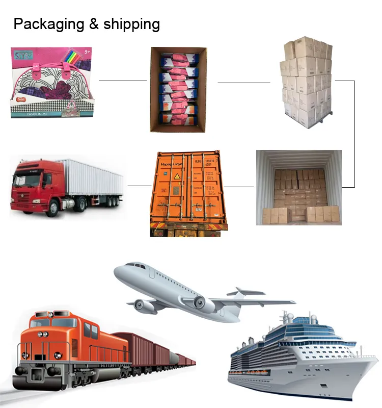 Kids Gift Toy Cute Bunny DIY Coloring Bag Children Intellectual