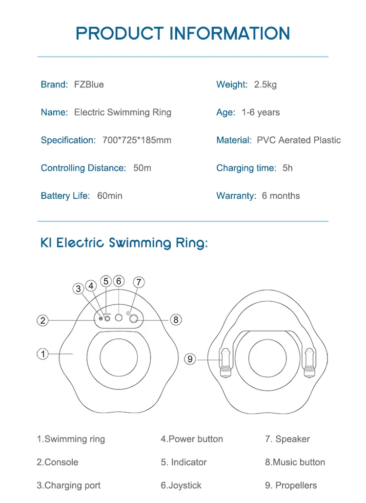 Kids RC Swimming Booster Toys for Kids