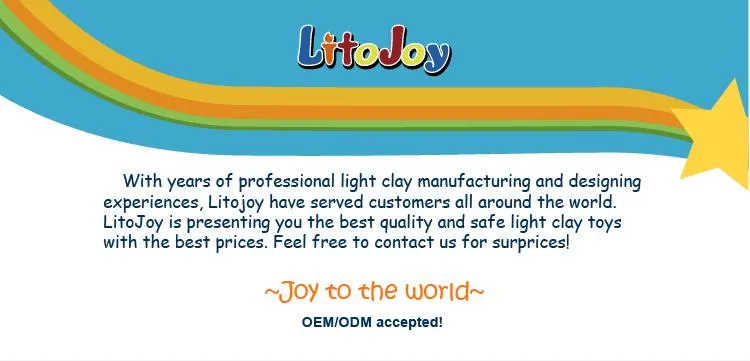 Litojoy Air Dry Light Modeling Play Soft Clay Dough for Unisex Children to Play DIY and Sculpt