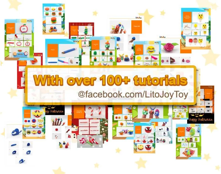 Litojoy Air Dry Light Modeling Play Soft Clay Dough for Unisex Children to Play DIY and Sculpt