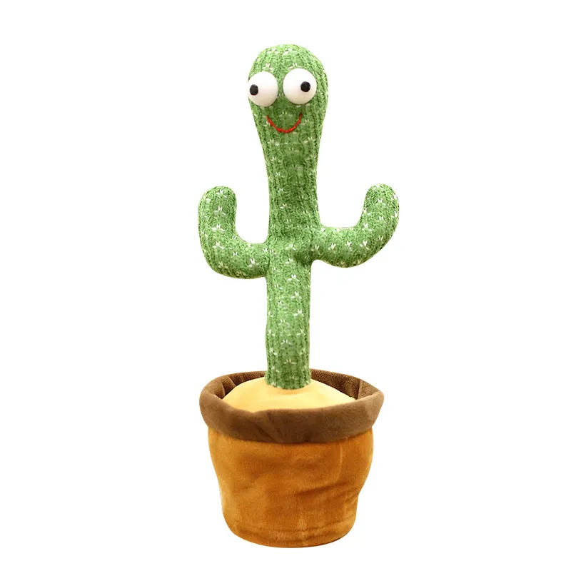 Lovely Talking Toy Dancing Cactus Doll Speak Talk Sound Record Repeat Toy Kawaii Cactus Toys Children Kids Education Toy Gift