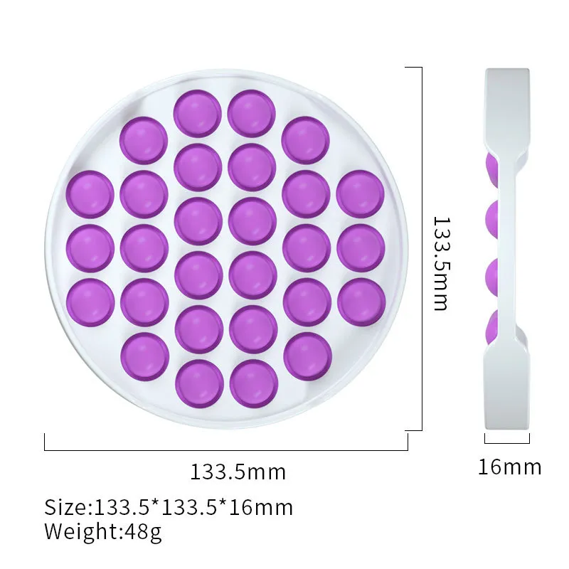 Lower MOQ Silicone Push Popping It Bubble Sensory Fidget Toy Creative Stress Relief Squeeze Pop Its Toy