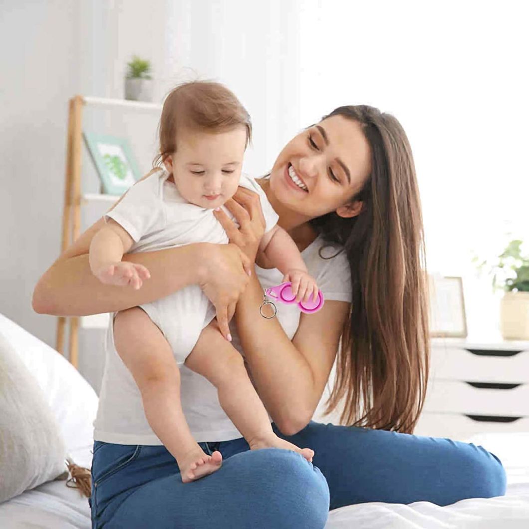 Mini Push Pop Bubble Fidget Sensory Mini Keychain Toy Simple Dimple Fidget Help Restore Emotions Gift for Adult Kids