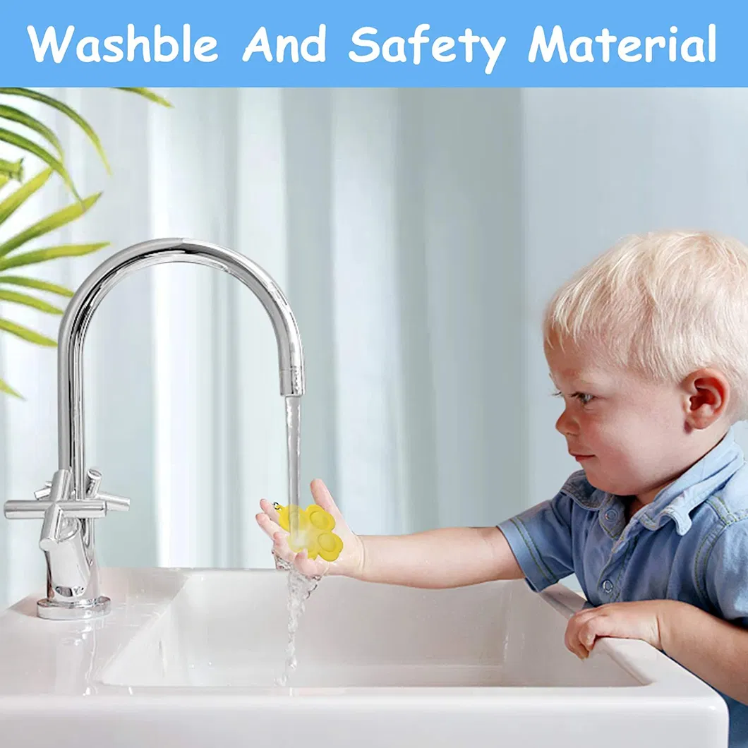 Mini Push Pop Bubble Fidget Sensory Toys Mini Keychain Toy Simple Dimple Fidget Help Restore Emotions Gift for Adult