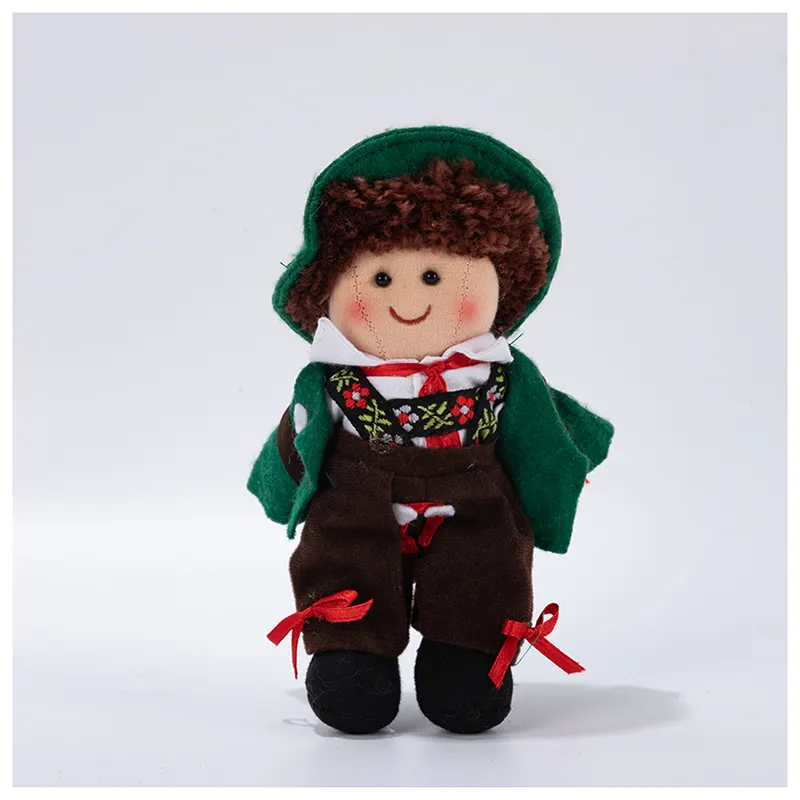 National Doll Baverian Doll Boy and Girl Fabric Doll Rag Doll