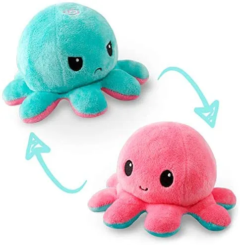 New Arrival Top Quality Custom Logo Plush Pet Toy Cute Octupus Reversible Vacuum Plushie