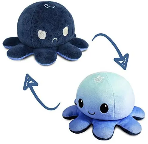 New Arrival Top Quality Custom Logo Plush Pet Toy Cute Octupus Reversible Vacuum Plushie