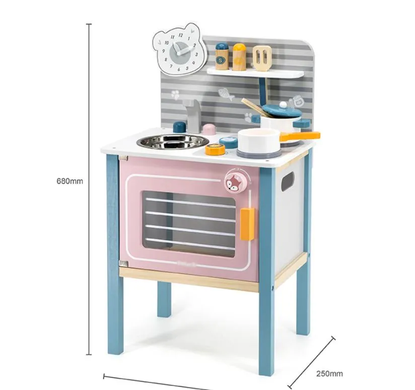 New Design Cooking Set Pretend Play Kitchen Wooden Kitchen Set Toy for Kids Toy