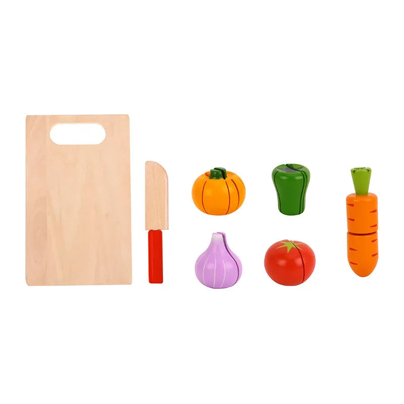 New Design Garden Vegetables Wooden Kitchen Toy for Children