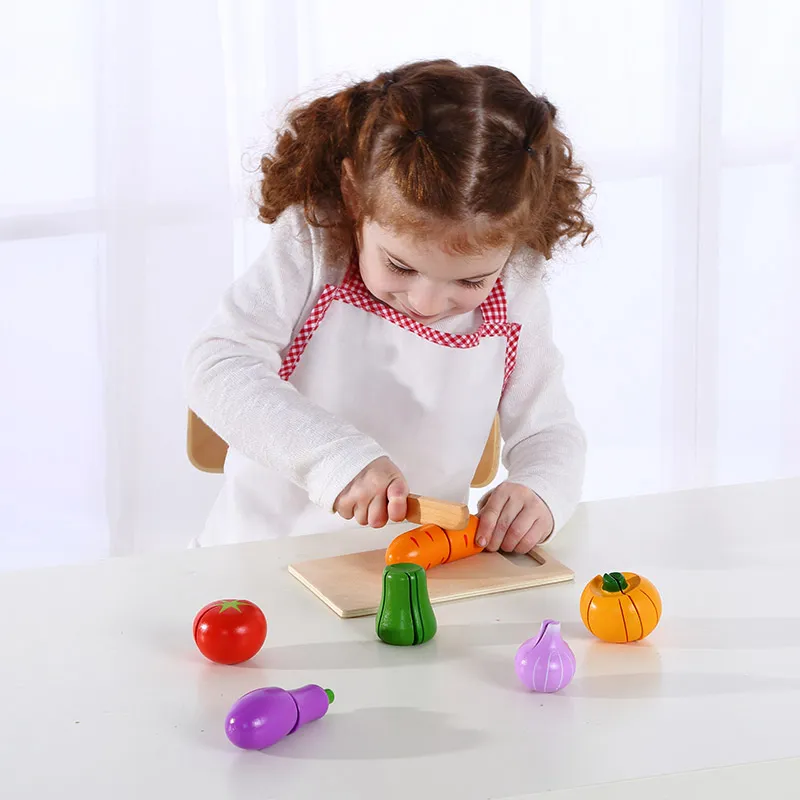 New Design Garden Vegetables Wooden Kitchen Toy for Children