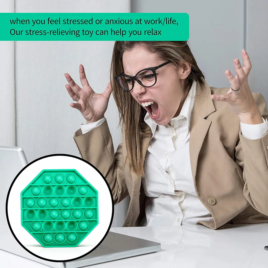 New Design Push Pop Pop Bubble Sensory Fidget Toy Squeeze Sensory Toy