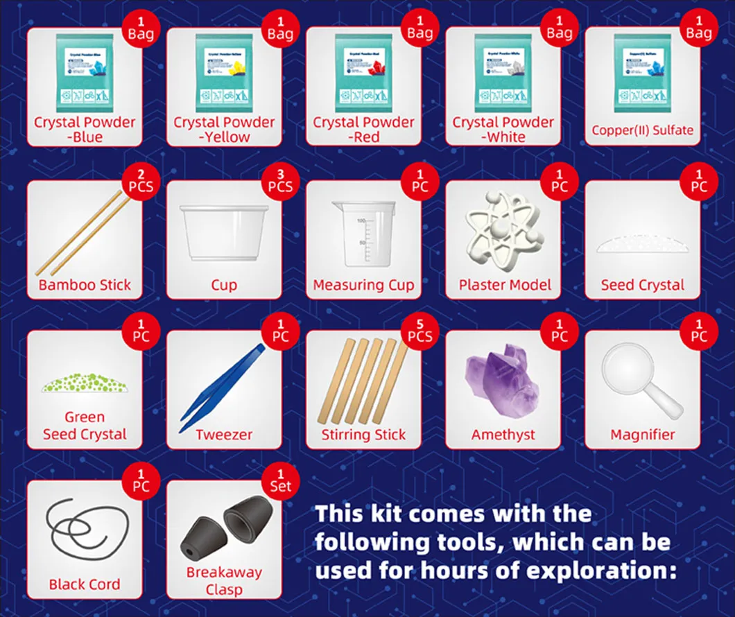 New Launch DIY Creative Crystal Toy for Children Great Kids Educational Science Toy