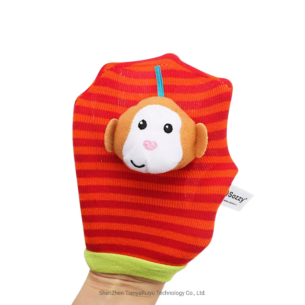 Newborn Plush Sock Baby Toy Socks Animal Cute Cartoon Baby Rattles