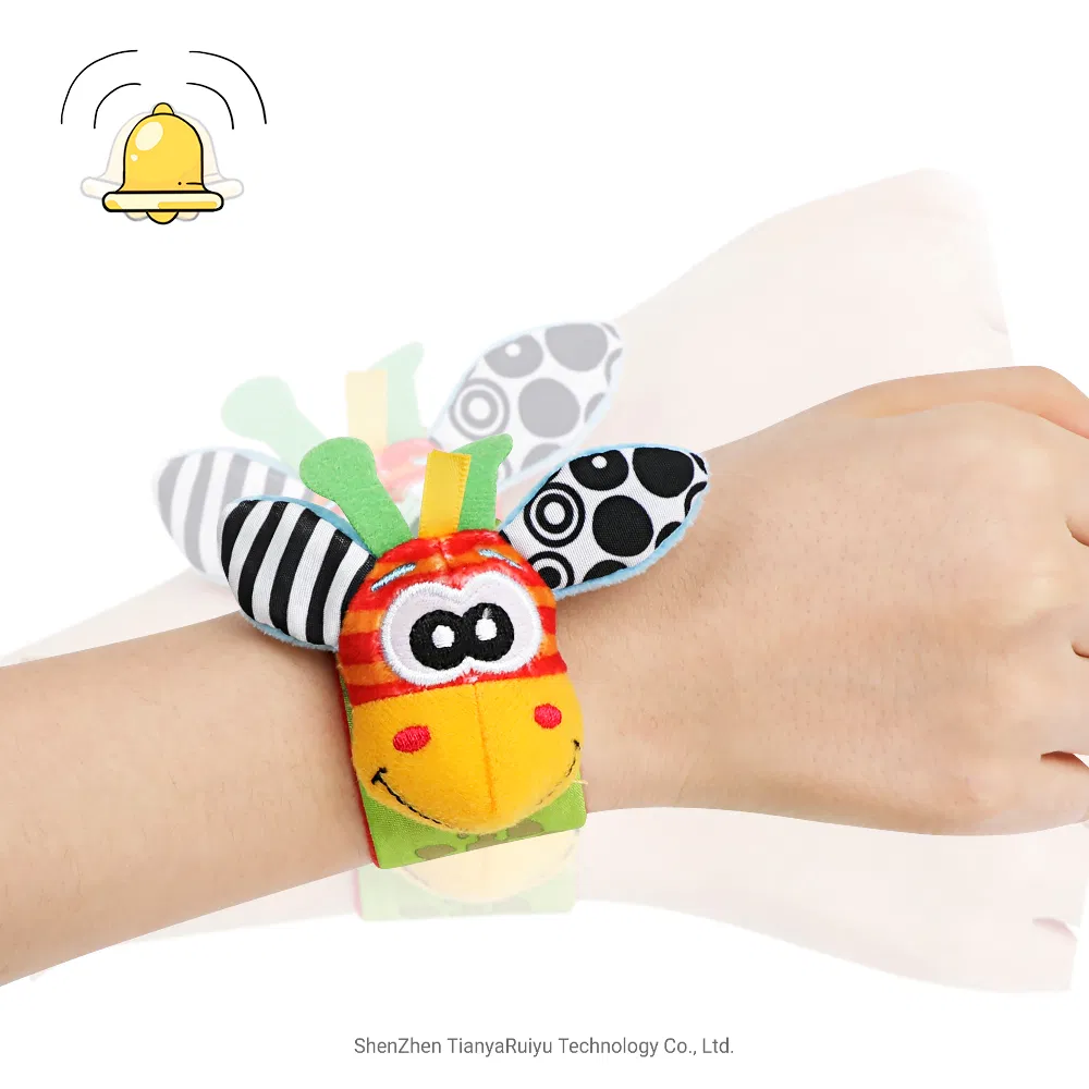 Newborn Plush Sock Baby Toy Socks Animal Cute Cartoon Baby Rattles