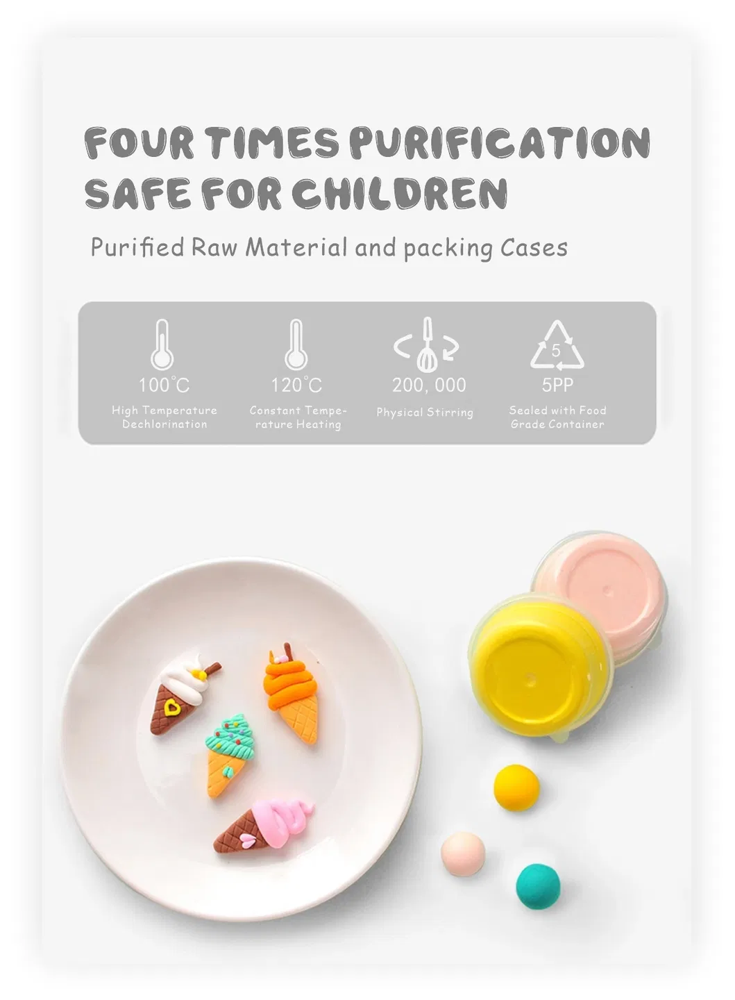 Non Toxic Educational Soft Clay for Kids Party -The Ugly Duckling