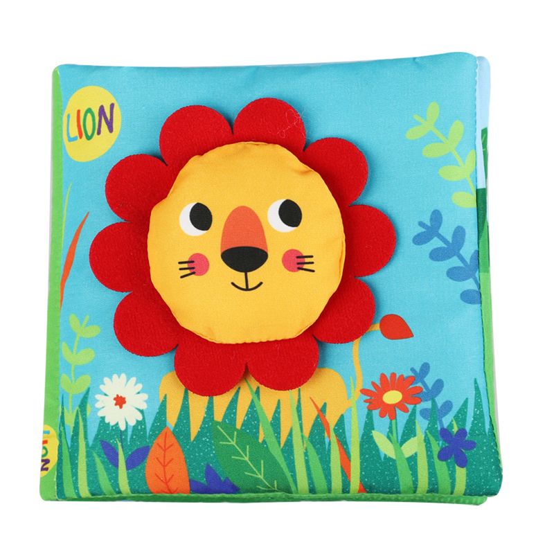 Nontoxic Soft Cloth Book Infants Crinkly Books Early Learning Toys for Toddlers
