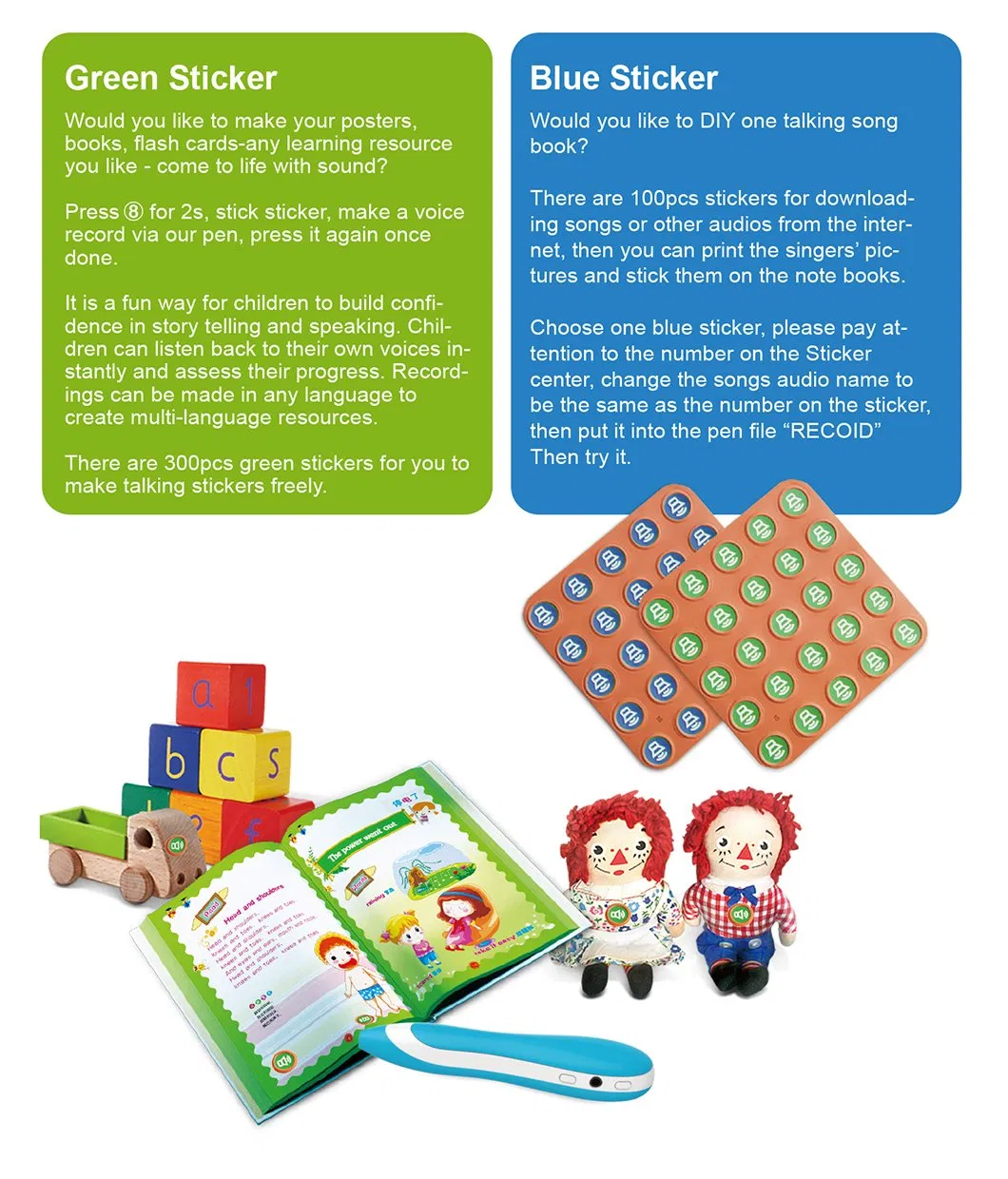 Oid Talking Reading Digital Pen for Children Learning Different Languages Education Toys