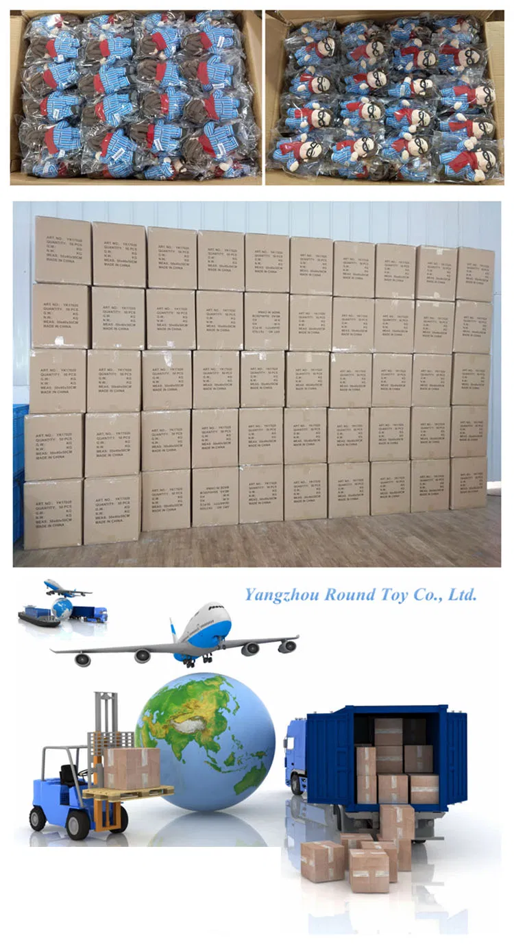 Organic Cotton Soft Stuffed Animal Plush Rattle Baby Custom Toy