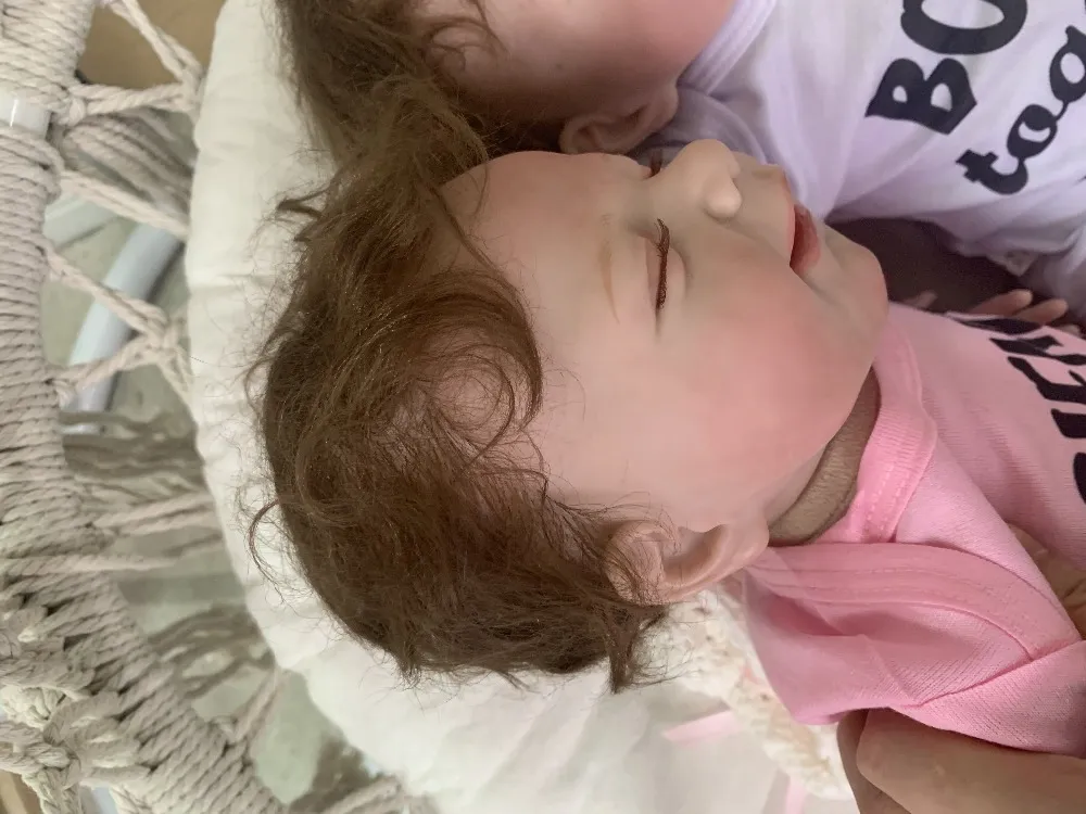 Original New Face Super Sweet Bebe Doll Reborn Baby Twins Lifelike Very Soft Touch Flexible Collectibles 100% Hand-Made