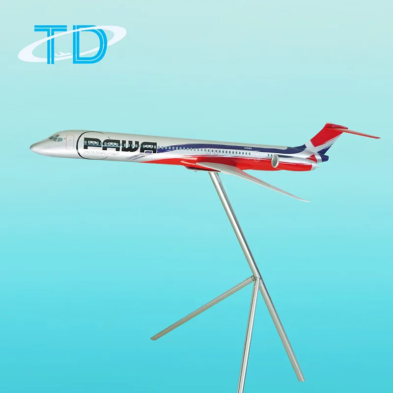 Pawa Dominicana MD-83 120cm Resin Model Passenger Airplane
