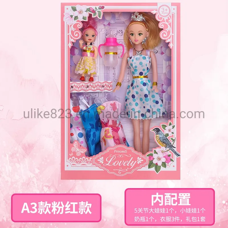 Plastic Fashion 14 Inch Elsa and Anna Dolls Toy Princess Dolls Elsa Doll for Girls